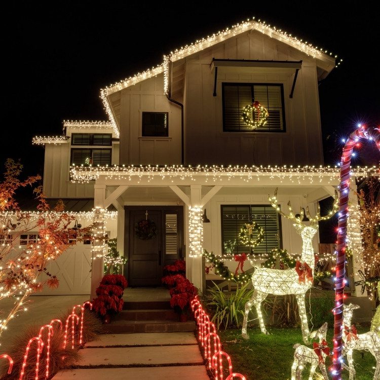 Christmas lighting services in Little Elm, TX